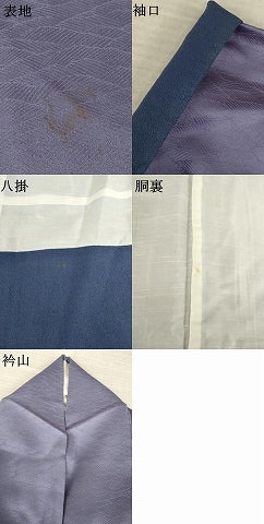 平和屋着物●上質な色無地　濃鼠色　正絹　逸品　AABL5448ck