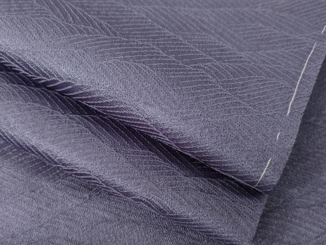 平和屋着物●上質な色無地　濃鼠色　正絹　逸品　AABL5448ck
