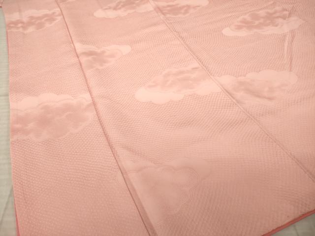 平和屋着物●豪華振袖　雲重ね地紋　虹色　正絹　逸品　AABL5462ck