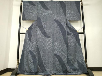 平和屋着物●上質な小紋　切嵌文　正絹　逸品　AABL5470ck
