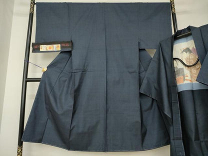 平和屋着物●男性　本場大島紬　アンサンブル　100亀甲　総詰め　山田菊士作　証紙付き　正絹　逸品　未使用　AABL5474ck