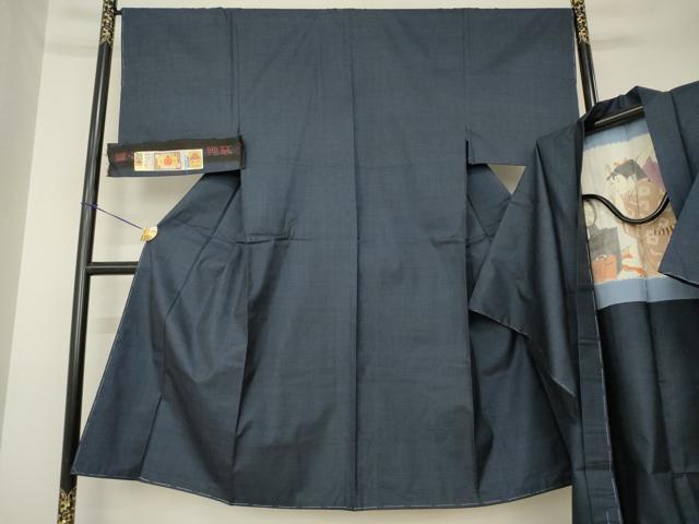 平和屋着物●男性　本場大島紬　アンサンブル　100亀甲　総詰め　山田菊士作　証紙付き　正絹　逸品　未使用　AABL5474ck
