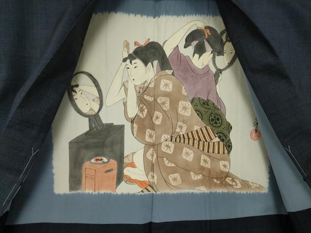 平和屋着物●男性　本場大島紬　アンサンブル　100亀甲　総詰め　山田菊士作　証紙付き　正絹　逸品　未使用　AABL5474ck