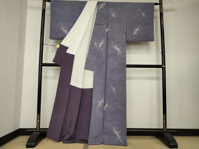 平和屋着物●訪問着　流水文　正絹　逸品　AABL5478ck