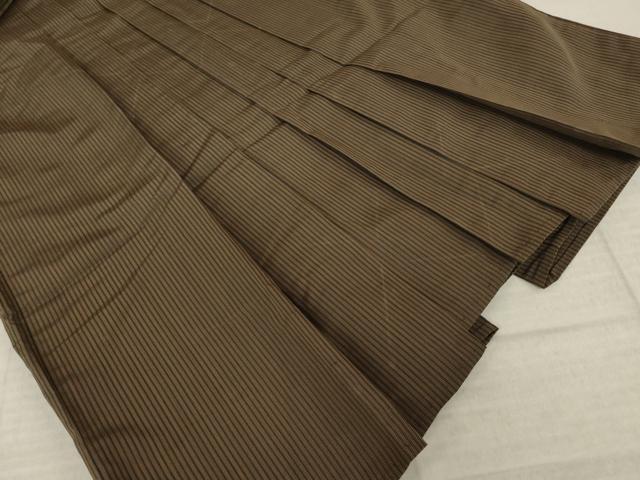 平和屋着物●男性　行灯袴　縞　正絹　逸品　AABL5486ck