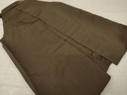 平和屋着物●男性　行灯袴　縞　正絹　逸品　AABL5486ck