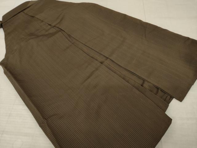 平和屋着物●男性　行灯袴　縞　正絹　逸品　AABL5486ck
