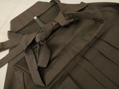 平和屋着物●男性　行灯袴　幾何学霞文　正絹　逸品　AABL5487ck