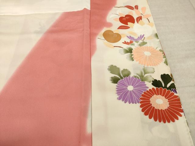 平和屋着物●豪華振袖　駒刺繍　草花文　金銀彩　正絹　逸品　AABL5488ck