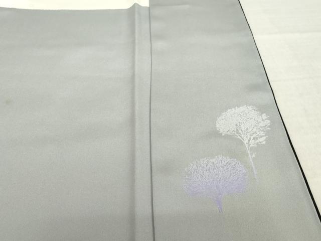平和屋着物●日展作家　山本唯与志　レリーフ染　訪問着　蔦草シルエット　暈し染め　黒地　やまと誂製　正絹　逸品　AABL5493ck