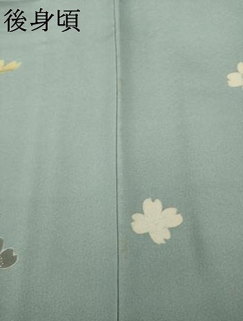 平和屋着物●名門・上野家　四代目 上野真(二代目 上野為二)　訪問着　刺繍　草花文　暈し染め　金糸　正絹　逸品　未使用　AABL5494ck