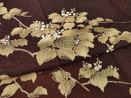 平和屋着物●金彩友禅　卓越技能者・名工・和田光正　訪問着　草花文　まるやま扱い　正絹　逸品　AABL5499ck