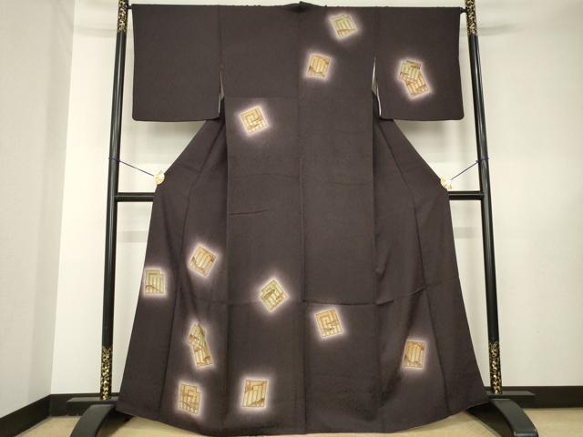 平和屋着物●訪問着　源氏香　暈し染め　金彩　正絹　逸品　AABL5503ck