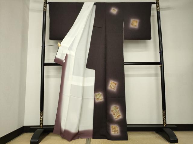 平和屋着物●訪問着　源氏香　暈し染め　金彩　正絹　逸品　AABL5503ck