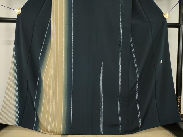 平和屋着物●訪問着　作家物　間道　鈴乃屋扱い　正絹　逸品　AABL5509ck