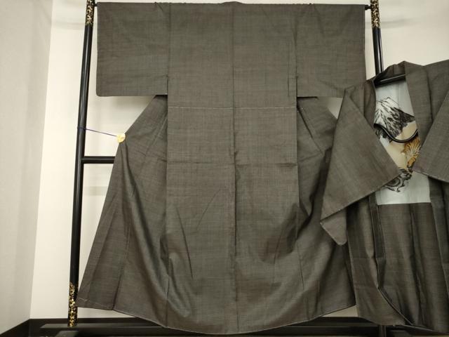 平和屋着物●男性　本場大島紬　アンサンブル　80亀甲　総詰め　正絹　逸品　AABL5532ck