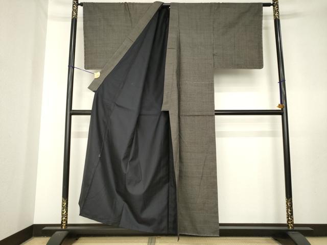 平和屋着物●男性　本場大島紬　アンサンブル　80亀甲　総詰め　正絹　逸品　AABL5532ck