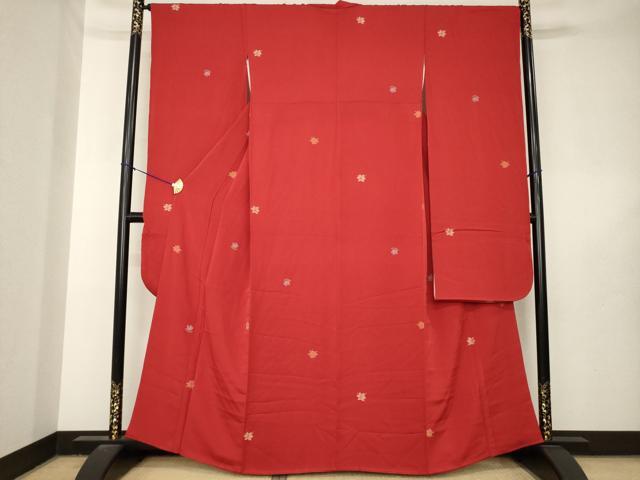 平和屋着物●豪華振袖　寿光織　舞花文　金糸　正絹　逸品　AABL5533ck