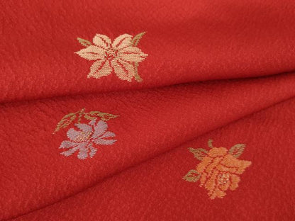 平和屋着物●豪華振袖　寿光織　舞花文　金糸　正絹　逸品　AABL5533ck