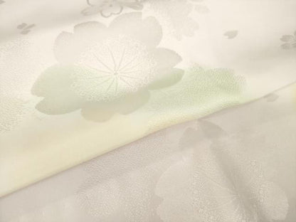 平和屋着物●振袖用長襦袢　無双仕立て　舞花地紋　暈し染め　やまと誂製　正絹　逸品　AABL5539ck