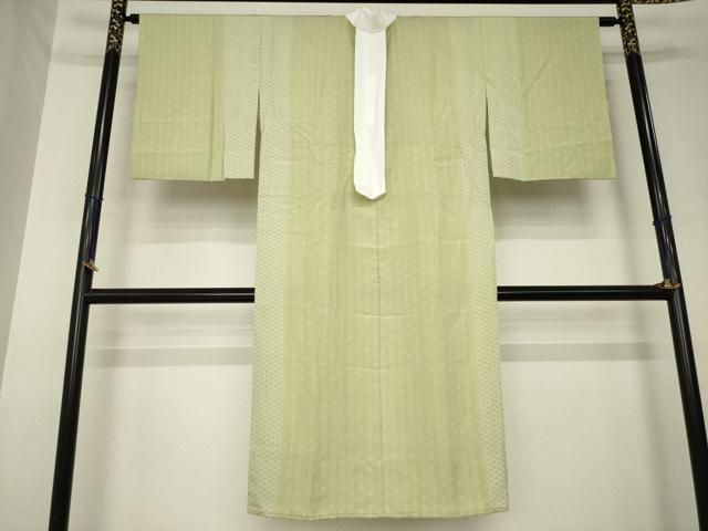 平和屋着物●長襦袢　無双仕立て　麻の葉間道　正絹　逸品　AABL5557ck