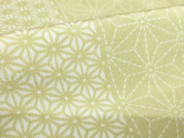 平和屋着物●長襦袢　無双仕立て　麻の葉間道　正絹　逸品　AABL5557ck