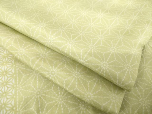 平和屋着物●長襦袢　無双仕立て　麻の葉間道　正絹　逸品　AABL5557ck