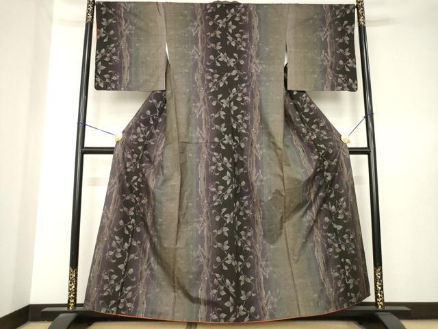 平和屋着物●本場大島紬　9マルキ　花間道　正絹　逸品　AABL5560ck