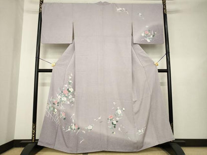平和屋着物●訪問着　友禅　花籬文　正絹　逸品　AABL5579ck