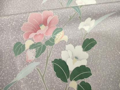 平和屋着物●訪問着　友禅　花籬文　正絹　逸品　AABL5579ck