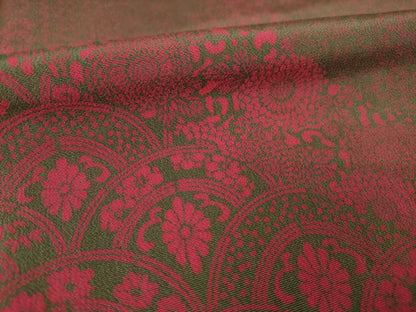 平和屋着物●訪問着　短冊花文　正絹　逸品　AABL5581ck