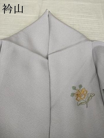 平和屋着物●訪問着　総刺繍　飾花文　暈し染め　正絹　逸品　AABL5584ck
