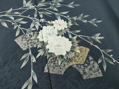 平和屋着物●訪問着　地紙花文　金銀彩　正絹　逸品　未使用　AABL5592ck