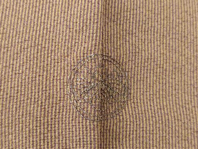 平和屋着物●伝統工芸師　服部光擴　万筋　鴇浅葱色×柴染色　正絹　逸品　AABL5598ck