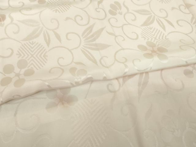 平和屋着物●長襦袢　無双仕立て　花唐草地紋　暈し染め　正絹　逸品　AABL5603ck