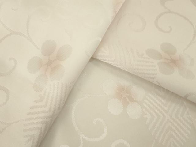 平和屋着物●長襦袢　無双仕立て　花唐草地紋　暈し染め　正絹　逸品　AABL5603ck