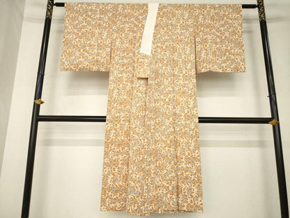平和屋着物●長襦袢　無双仕立て　いろは唄　文字文　正絹　逸品　AABL5609ck