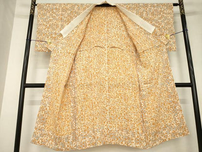 平和屋着物●長襦袢　無双仕立て　いろは唄　文字文　正絹　逸品　AABL5609ck
