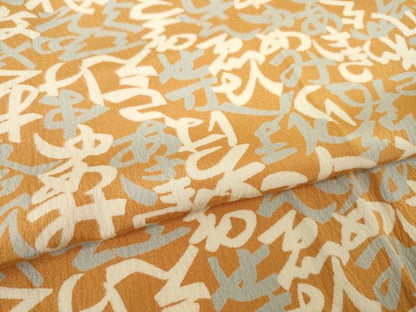 平和屋着物●長襦袢　無双仕立て　いろは唄　文字文　正絹　逸品　AABL5609ck