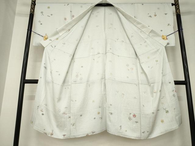 平和屋着物●長襦袢　無双仕立て　宝尽くし　正絹　逸品　未使用　AABL5612ck