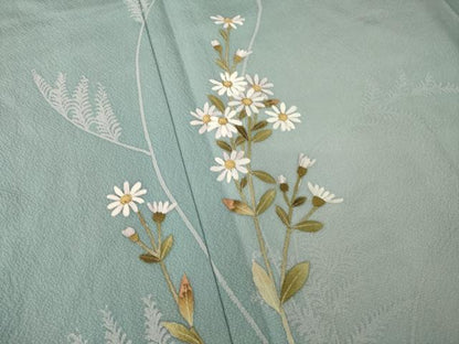 平和屋着物●訪問着　草花文　暈し染め　正絹　逸品　AABL5627ck