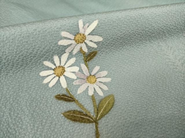 平和屋着物●訪問着　草花文　暈し染め　正絹　逸品　AABL5627ck