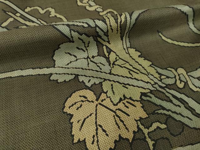 平和屋着物●本場大島紬　訪問着　9マルキ　草花文　正絹　逸品　AABL5628ck