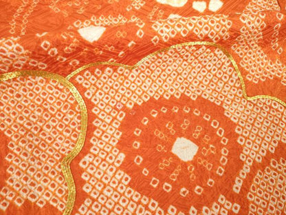 平和屋着物●豪華振袖　総絞り　駒刺繍　枝梅文　正絹　逸品　AABL5633ck