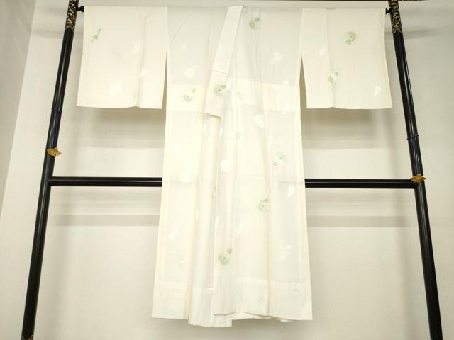 平和屋着物●長襦袢　無双仕立て　作家物　番傘　地紋起こし　正絹　逸品　AABL5634ck