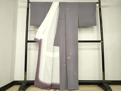 平和屋着物●訪問着　総刺繍　吉祥文　金糸　鬼しぼ縮緬　正絹　逸品　AABL5635ck