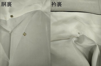 平和屋着物●本塩沢　蚊絣　黒地　正絹　逸品　未使用　AABL5636ck