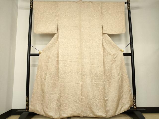 平和屋着物●上質な小紋　霞文　正絹　逸品　AABL5639ck