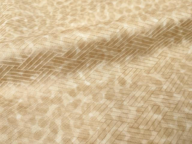平和屋着物●上質な小紋　霞文　正絹　逸品　AABL5639ck