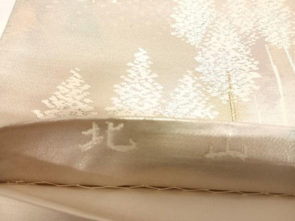 平和屋着物◎六通柄袋帯　唐織　北山　金銀糸　正絹　逸品　AABL5799yx